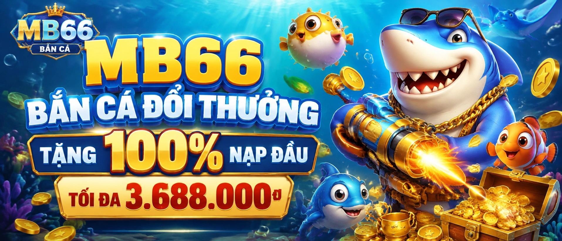 Bắn Cá mb66 giao diện sảnh game đại dương