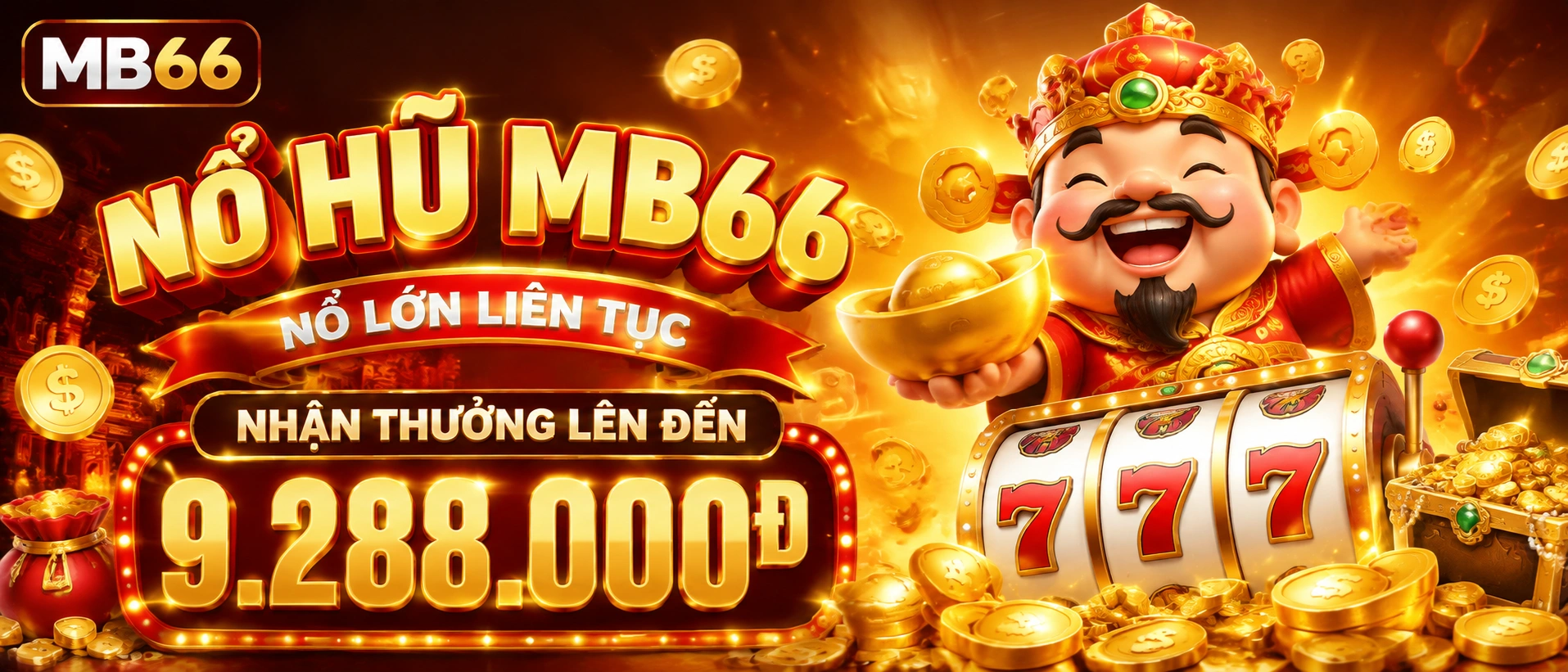 Giao diện slot game nổ hũ trên mobile mb66